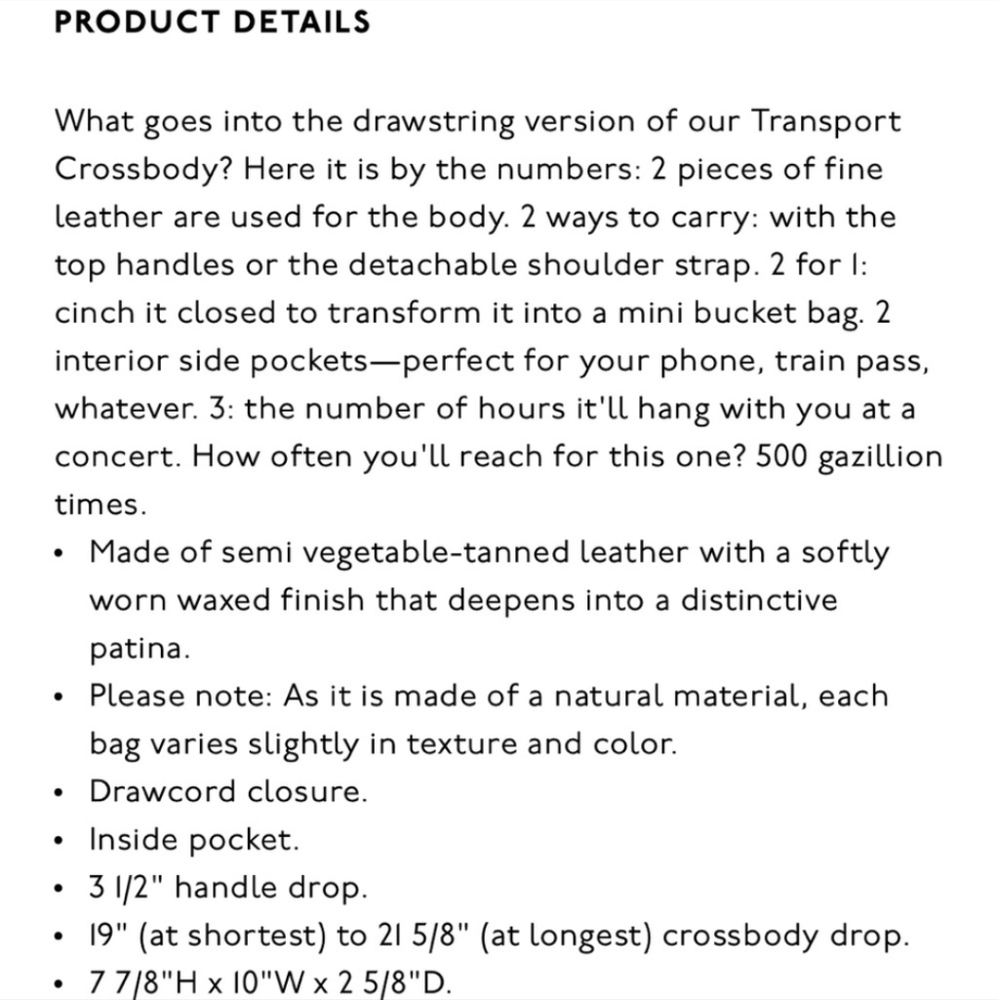 Madewell Small Drawstring Transport Bag - image 7